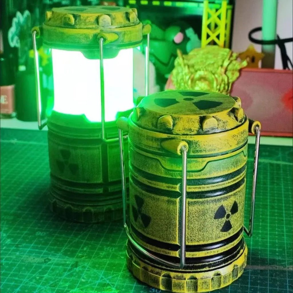 Latarnia Reaktor Nuklearny LED — Dekoracja Sci-Fi Apokalipsa świecąca Lampka Nocna
