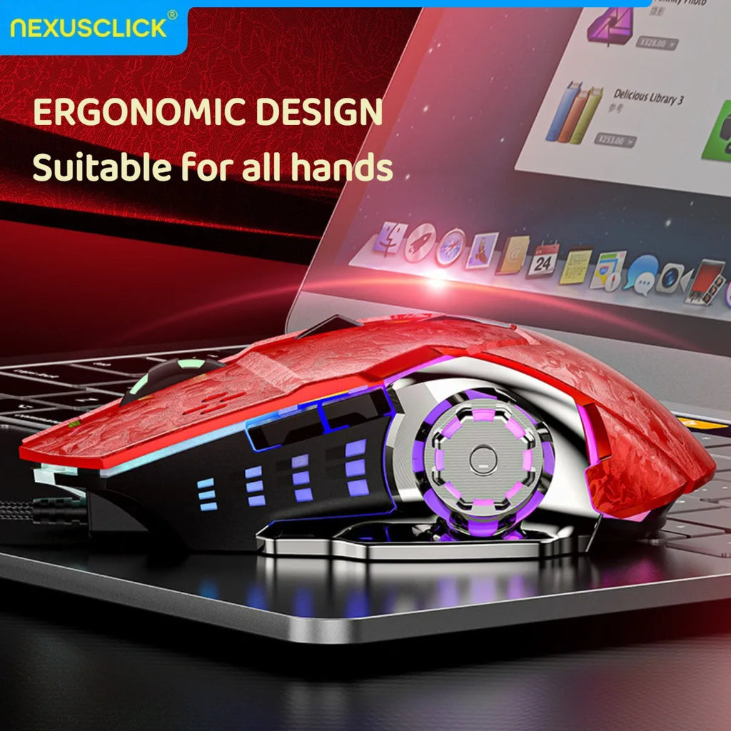 Vibe X7 – Przewodowa Mysz dla Graczy RGB 7200 DPI z Ergonomicznym Uchwytem
