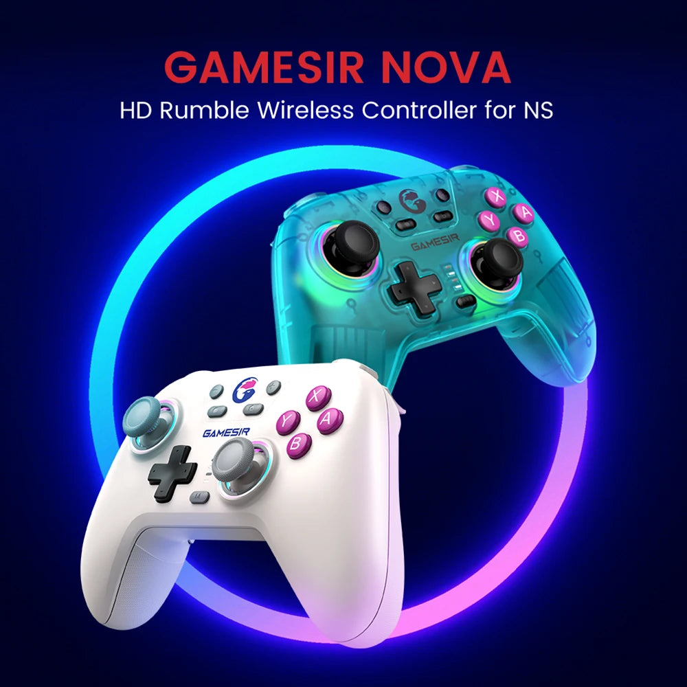 GameSir Nova – Bezprzewodowy Kontroler Bluetooth do Nintendo Switch, PC, iOS i Android