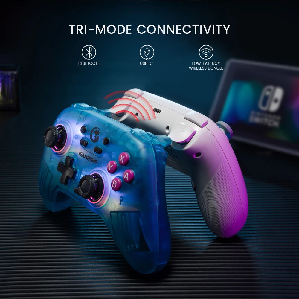 GameSir Nova – Bezprzewodowy Kontroler Bluetooth do Nintendo Switch, PC, iOS i Android
