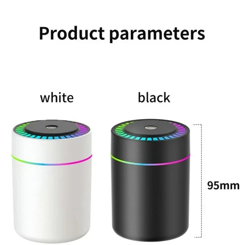 Mini Nawilżacz Powietrza USB 180ml z Aromaterapią i Podświetleniem LED — Dom, Samochód, Sypialnia