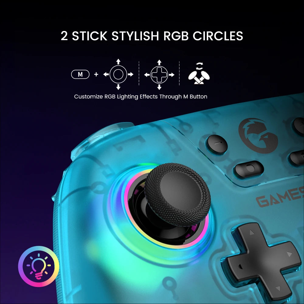 GameSir Nova – Bezprzewodowy Kontroler Bluetooth do Nintendo Switch, PC, iOS i Android